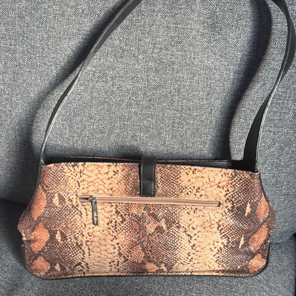 Snakeskin Pattern Shoulder Bag